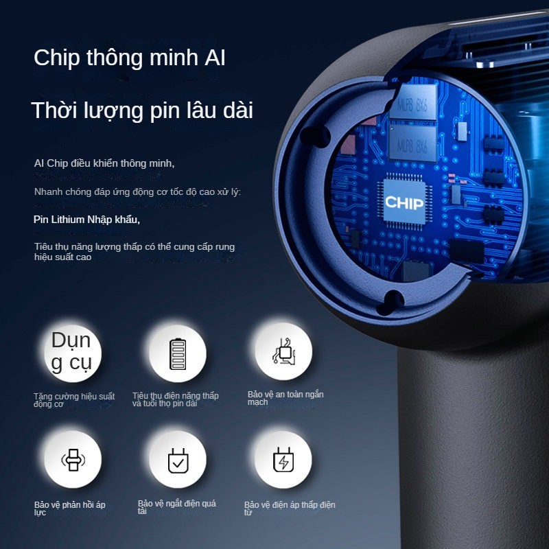 Máy mát xa cơ điện Fascia Gun Thông minh Phong cách mới Fascia Grab Cấp chuyên nghiệp