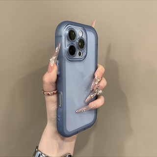 Ốp điện thoại di động chống rơi túi khí hình bầu dục sang trọng cho iPhone16 15 14 13 12 11 Pro MAX IXS MAX XR XS bảo vệ camera chống sốc chống rơi mặt sau mềm