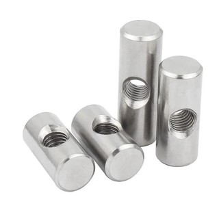 304 Chốt tròn bằng thép không gỉ, lỗ ngang, kết nối nhúng, đai ốc đầu búa, vít không tiêu chuẩn M4 M5 M6 M8 JK