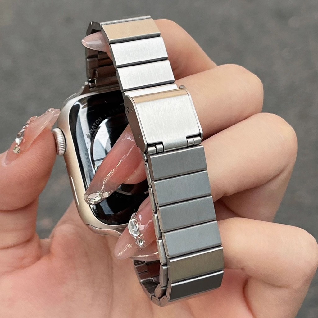 Dây đeo bằng thép không gỉ S11 S11 cho Apple Watch S11 band Ultra 2 49mm Series 10 46MM 42mm 44mm 45mm 41mm Vòng tay kim loại nữ cho IWatch 9 8 7 6 SE 5 4 3