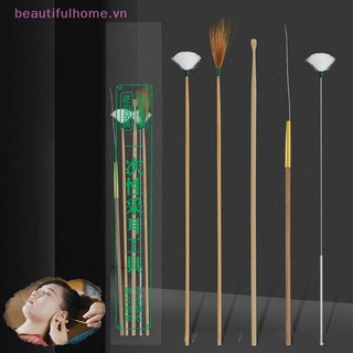 [Beautifulhome] 5 / 6 Cái Lông Tai Chọn Sáp Tẩy Curette Dụng Cụ Đào Tai Dụng Cụ Thìa Bụi Dính Dụng Cụ Đào Tai Chăm Sóc Tai Massage Thư Giãn [Làm Đẹp]
