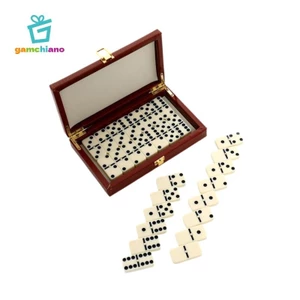 Gamchiano Dominoes Bộ Trò Chơi Có Hộp Quà Tặng 28 Thẻ Domino Công Cụ Giáo Dục Trẻ Em