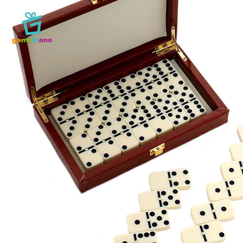 Gamchiano Dominoes Bộ Trò Chơi Có Hộp Quà Tặng 28 Thẻ Domino Công Cụ Giáo Dục Trẻ Em