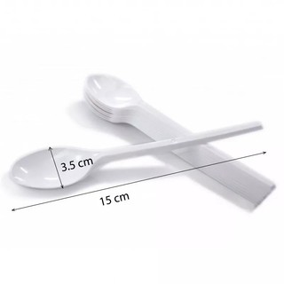 [LỐC 100 CÁI ] Muỗng nhựa dài/ngắn (nhiều màu )