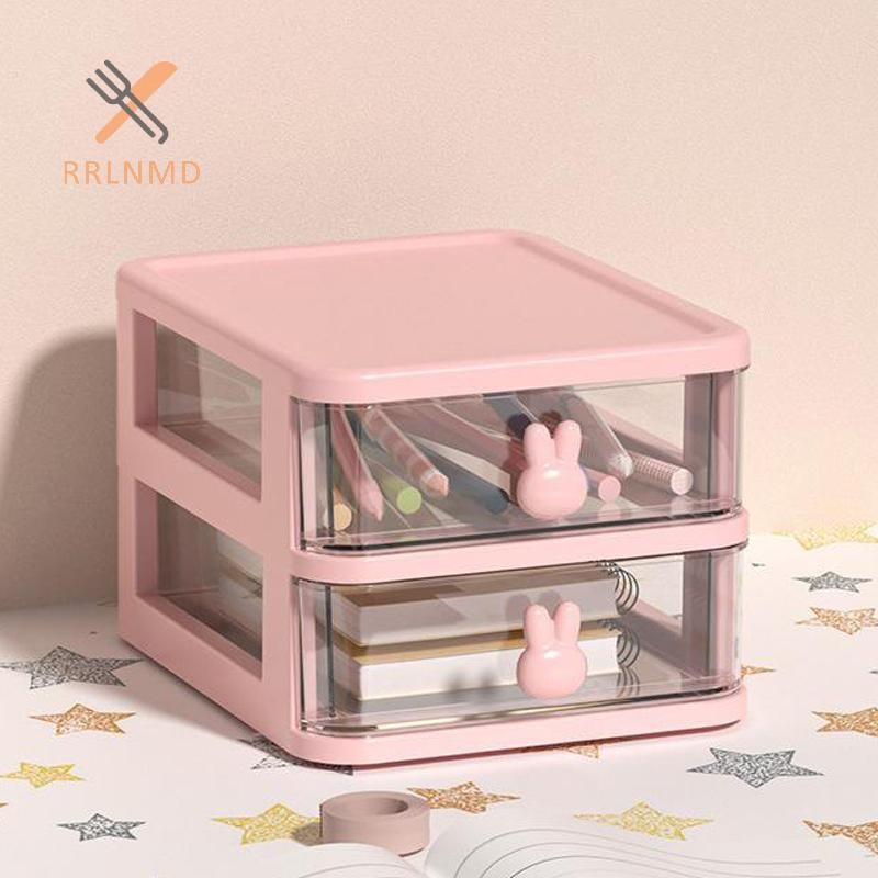 Tủ nhựa nhiều tầng RRLNMD Hộp đựng mỹ phẩm / văn phòng phẩm tiện lợi MỚI