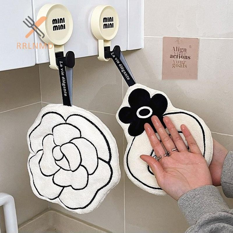 Rrlnmd Phòng Tắm Khăn Tay Dày Đôi Nhà Treo Tiện Lợi Nhanh Khô Thấm Hút Khăn Tay Nhà Bếp Khăn Tay MỚI