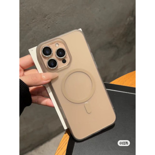 [Mỏng như vô hình, không vàng] Hút từ tính vàng sa mạc thích hợp cho vỏ điện thoại Apple 15 iPhone 16 Promax trong suốt 14 cứng 13 nữ 1
