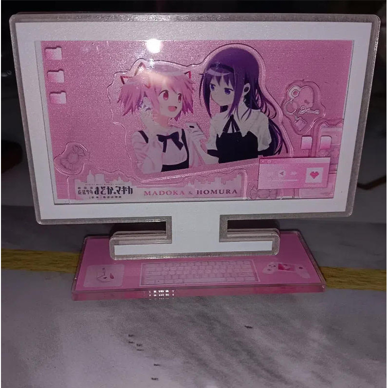 Puella Magi Madoka Magica Màu Hồng Acrylic Display Standww Thiết Kế Đẹp Cho Bạn Bè & Quà Tặng | Hình Anime sưu tập | Hoàn hảo để trưng bày, trang trí phòng ngủ & văn phòng