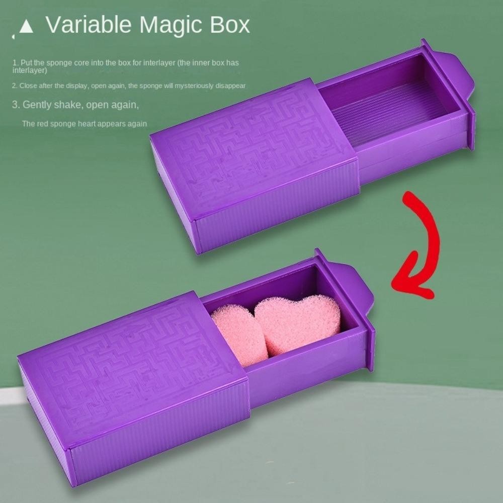 Hộp biến mất ma thuật YUUKII, Purple Magic, hiệu suất thủ thuật thú vị, biểu diễn bí ẩn cho trẻ em, thanh thiếu niên