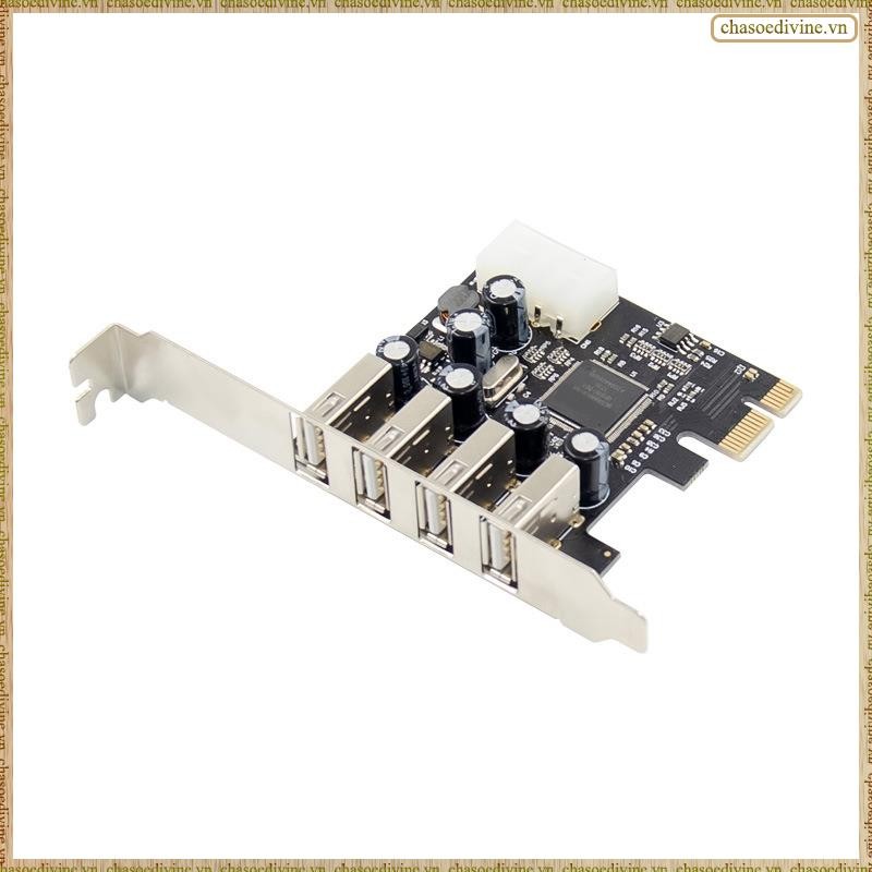[K O G X] 1 Bộ Thẻ Bộ Chuyển Đổi PCIE USB2.0 MCS9990 Chipset Cho Phép Đổi Nóng Thẻ Nâng USB Đa Cổng Thẻ Mở Rộng USB