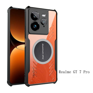 Ốp Cho OPPO Realme GT 7 5 2 Pro Neo 6 5 3 3T 7T 2 SE GT Master 6 6T Tản Nhiệt Vỏ Từ Tính Trong Suốt Mỏng Mỏng Vỏ Điện Thoại Cho Game Thủ