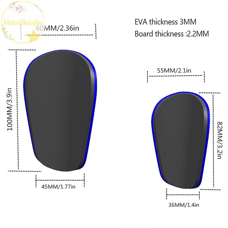 HdmNatalie 1 Cặp Bóng Đá Shin Pad Bảo Vệ Chân Chống Mài Mòn Chống Sốc Thấm Hút Chân Bảo Vệ Huấn Luyện Shank Board VN