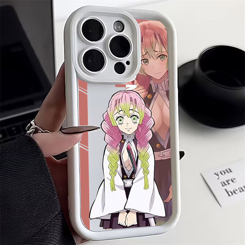 Ốp Lưng Cho Iphone 16 Pro Max 15 14 13 12 11 Pro Max XR 7 8 Plus 12 13 Mini Case Demon Slayer Tokitou Muichirou Anime Chống Sốc Mềm Hợp Thời Trang Silicon Bảo Vệ Camera
