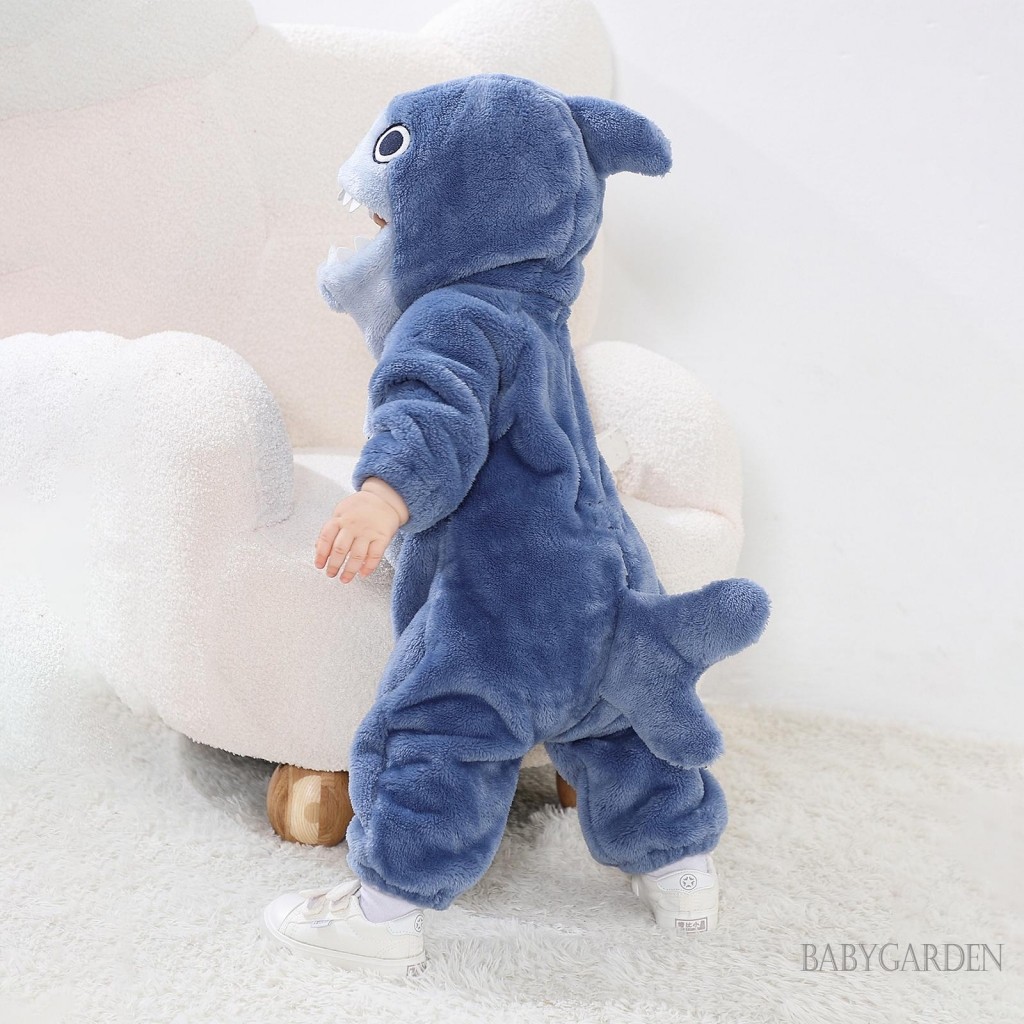 / / -Shark Trang Phục Hóa Trang Cho Newbron Bé Mùa Đông Ấm Áp Dài Tay Có Mũ Trùm Đầu Dễ Thương Sang Trọng Áo liền quần