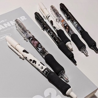 Set bút gel đen Mura Retro Black có đệm tay siêu êm