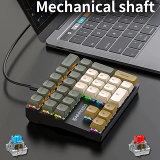 Bàn phím số Mini APAYADO K33 33 phím Trục cơ màu xanh RGB PBT Keycaps cho Kho bạc / Kế toán / Tài chính
394.899
₫
-46%
4.9
Đã bán 95
Nước ngoài