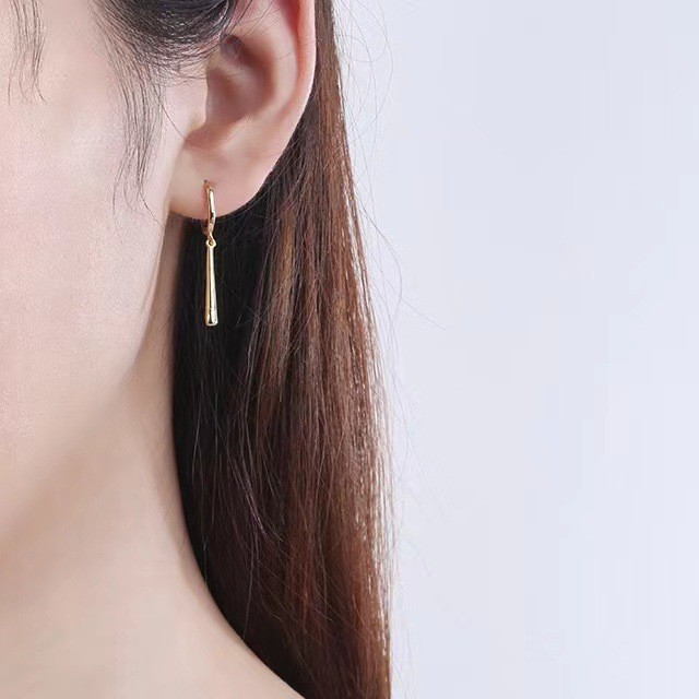 Bông tai dài thời trang Nam Nữ Bông tai Sauron phẳng Hợp thời trang Độc đáo