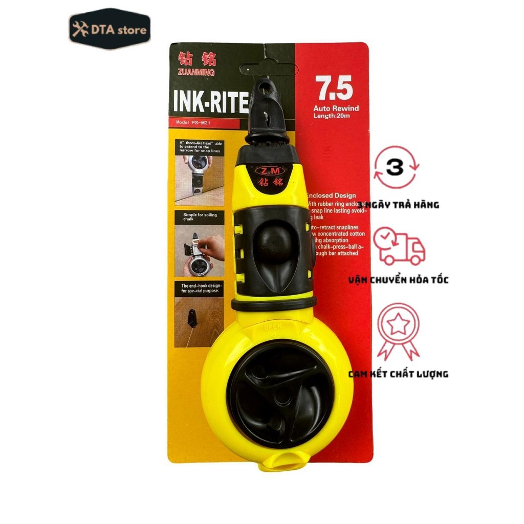 Bật mực, búng mực tự động 20m - kèm mực bền đẹp | Shopee Việt Nam