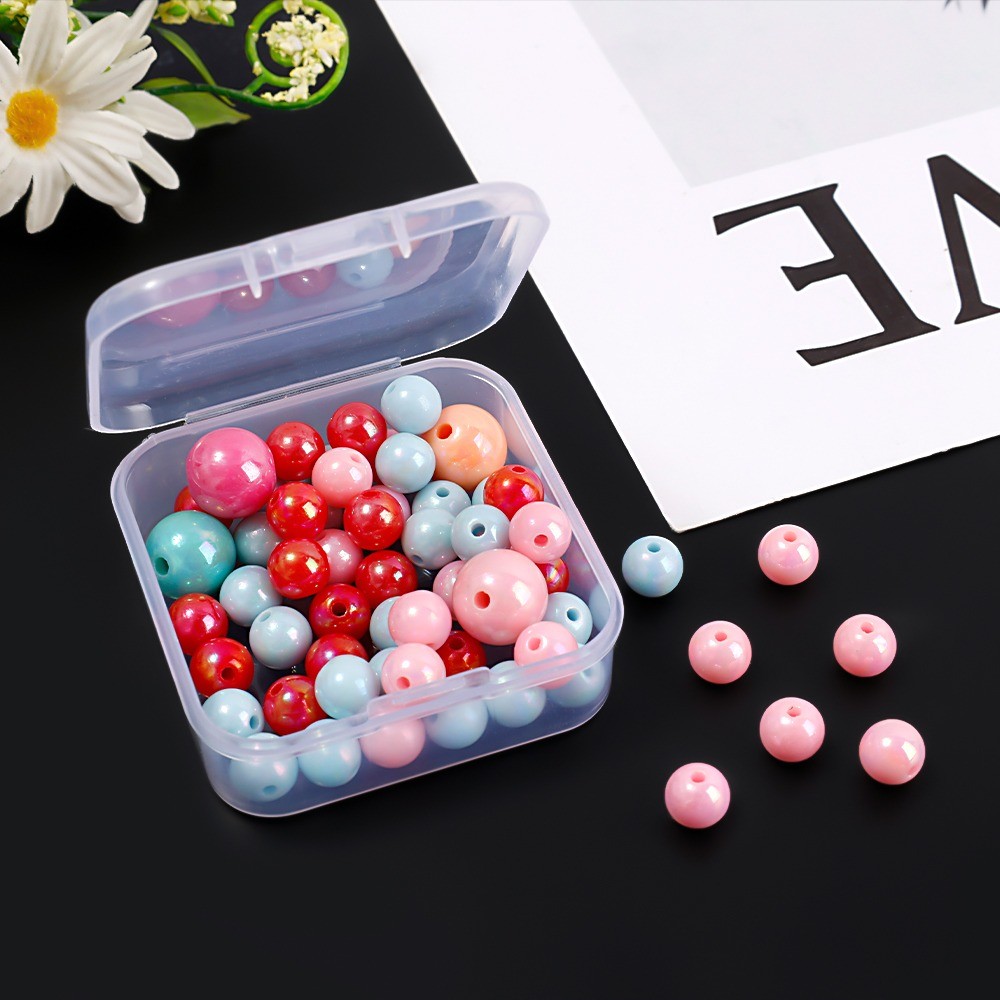 [Trang chủ] Hộp đựng đồ trang sức khóa trong suốt 5,5x5,5cm | Dụng cụ sắp xếp bằng nhựa PP bền có nắp kín, thiết kế chống bụi cho các vật phẩm nhỏ (1 / 3 / 5 CÁI)