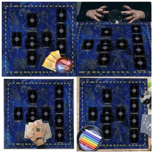 YOI Vuông Bói Toán Tấm Thảm Đọc Sách Chiêm Tinh Khăn Trải Bàn Tarot Khăn Trải Bàn Khăn Trải Bàn Vải Phù Thủy Cung Cấp