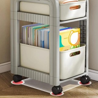 Xe đẩy lưu trữ kệ sách JKDESIGN, Xe đẩy lưu trữ cuộn 2 / 3 tầng có thể di chuyển, Giá lưu trữ nhiều lớp đa năng 4 bánh công suất lớn