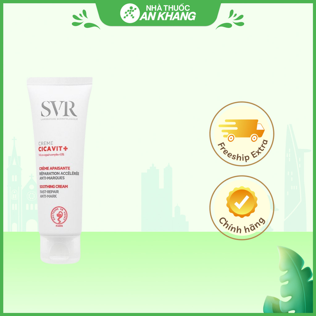 Kem SVR Cicavit+ Creme dưỡng và làm dịu da bị kích ứng, mẩn đỏ tuýp 40ml