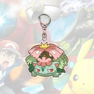 Quà tặng bạn bè hoạt hình Pokemon Pikachu squirtle gengar Acrylic trang sức mặt dây chuyền Nữ Móc Khóa s
