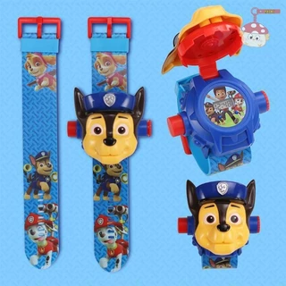 [Fys] Paw Patrol Watch Hoạt Hình 3D Chiếu Đồng Hồ Chase Rubble Marshall Skye Anime Dây Đeo Tay Kỹ Thuật Số Đồng Hồ Mô Hình Đồ Chơi Trẻ Em [VN]