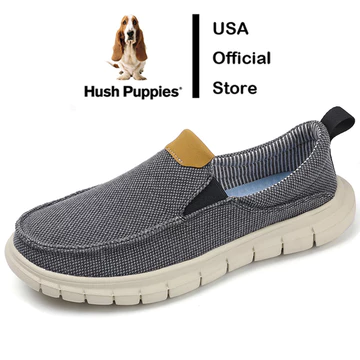 Hush Puppies giày nam Giày đế bằng nam Hàn Quốc Scholl nam giày thể thao nam đi bộ giày thể thao cỡ lớn EU 45 46 47 48 giày trượt trên giày nam