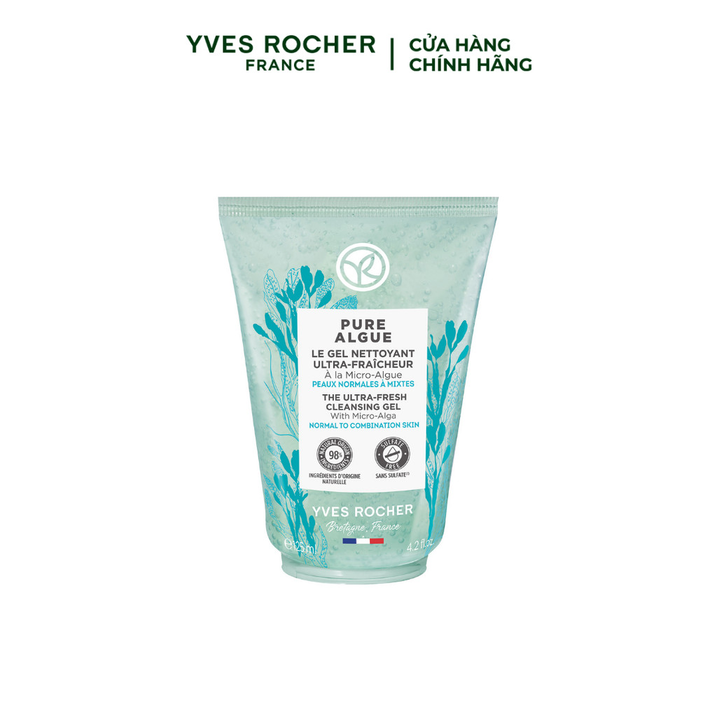 Ảnh Sữa rửa mặt dạng gel Yves Rocher Pure Algue Cleansing Gel (nhiều dung tích) 3
