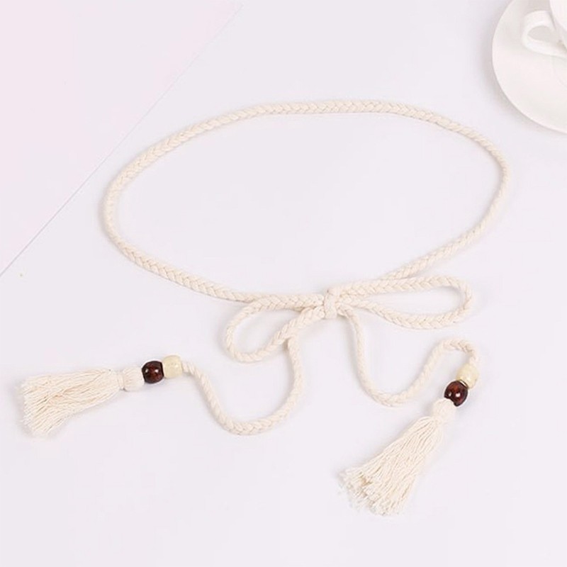 DASBSUG Thắt lưng bện đa năng Thắt lưng Dây Cotton cho nữ Nhiều dịp và trang phục