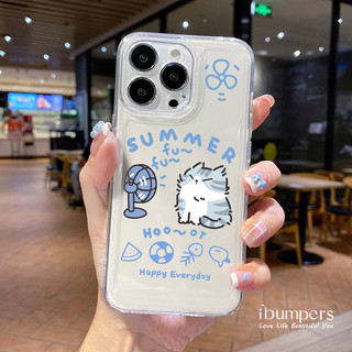 ibumpers Ốp Điện Thoại iPhone Dễ Thương Breezy Mùa Hè Cặp Đôi Họa Tiết Cặp Đôi Ốp Lưng Trong Suốt TPU Mềm Chống Sốc Cho IPhone 16 15 14 12 13 11 Pro Max IP 7 8 Plus X XS XR