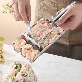 [MAO] Máy làm thìa thịt viên bằng thép không gỉ Máy làm hình quả cầu thịt Máy làm thịt viên cá Khuôn trượt Dụng cụ khuôn bánh quy VN