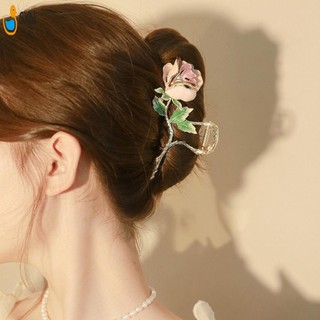 Hoa Hồng Vuốt Tóc Kẹp Hoa Thanh Lịch Vuốt Tóc Barrettes Cho Nữ Và Bé Gái Phụ Kiện Tóc