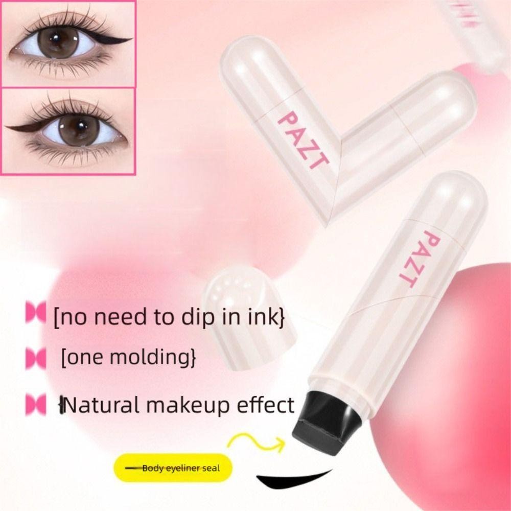 Tem lót mắt TUYỆT VỜI, Tem kẻ mắt màu đen khô nhanh, Bút kẻ mắt có thể xoay được di động lâu trôi