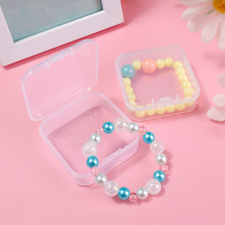 [3-5 Ngày Đến] Hộp Bảo Quản Mini - Hộp Nhựa Vuông Trong Suốt Cho Bông Tai & Trang Sức - Hoàn Hảo Cho Bao Bì & Bảo Quản - Hộp Vuông Nhỏ