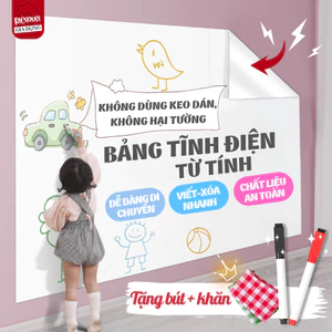 Bảng Trắng Dán Tường Không Dùng Keo Không Hại Tường, Bảng Viết Bút Lông Tự Dán