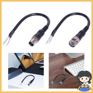 Cáp nối dài phích cắm BNC linh hoạt ELE Cáp nối dài phích cắm đồng trục nam có đầu trần cho máy ảnh an ninh