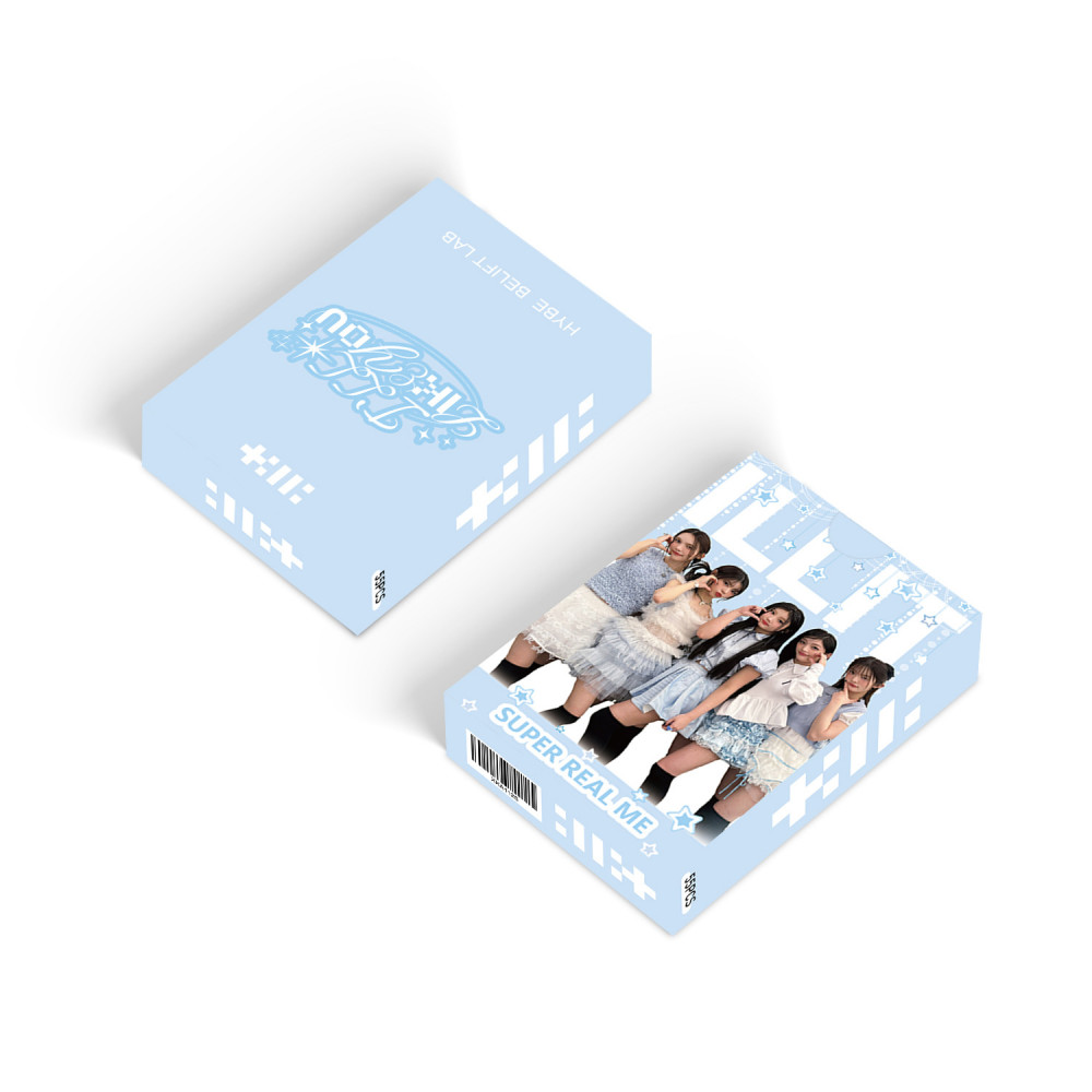 LINXX 55 Chiếc ILLIT Nhóm Lomo Cards K-pop Nhóm Cô Gái Bộ Sưu Tập Ảnh Ba Chiều Quạt Hàng Hóa Sưu Tập Thẻ Laser Bộ Quà Tặng