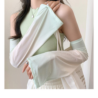Tay áo chống nắng mùa hè cho nữ, Ice Silk, Mỏng, Chống tia cực tím, Đa năng, Thời trang, Cảm giác cao cấp, Đơn giản, thoáng khí, Cảm giác mát mẻ, Găng tay chống nắng