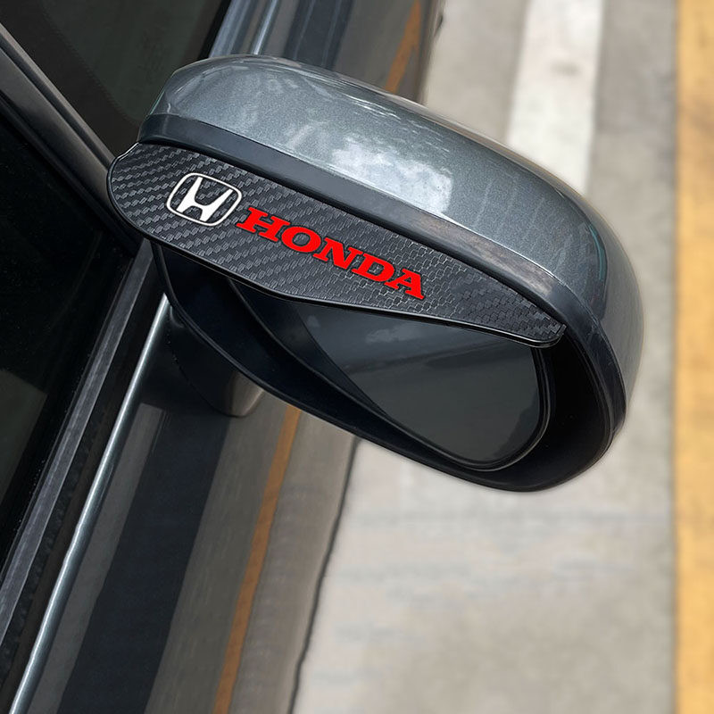 2 Tấm che mưa gương chiếu hậu được áp dụng cho Honda Accord City Civic HRV CRV Jazz CRZ Fit ô tô gương chiếu hậu phụ kiện trang bị thêm