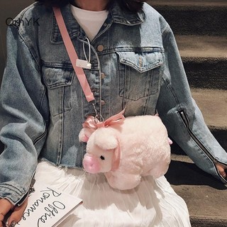 Nhà Máy Thời Trang Heo Con Hồng Sang Trọng Túi Hàn Quốc Dung Tích Lớn Nữ Đeo Vai Ins Búp Bê Dễ Thương Túi Messenger Túi Xách Đeo Ngang QrhYK