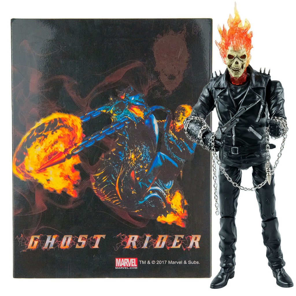Siêu anh hùng Marvel Ghost Rider X-Men Soul Tank Skull 9 inch Mô hình ...