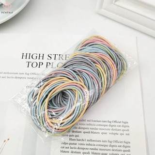 [Pcwkkef] 100 Chiếc Nữ Cô Gái Tóc Cao Su Dây Buộc Tóc Dây Co Giãn Tóc Đuôi Ngựa Giá Đỡ Scrunchies Mới