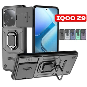 Ốp điện thoại cho Vivo iqoo Z9 z9x x Turbo Turbo 5g 2024 vỏ ốp lưng chống sốc bảo vệ ống kính máy ảnh đẩy giá đỡ viền mềm iqooz9 iqooz9x Ốp lưng chống sốc