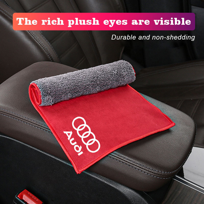 Khăn siêu thấm ô tô Làm dày Microfiber Da lộn Vải ô tô Ô tô Xe máy Vệ sinh Chăm sóc Đồ dùng cho Audi