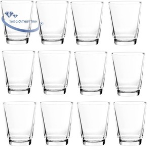 Bộ 12 Ly Cốc Thủy Tinh Uống Trà Rươu 12 Trơn - PCD23007 Cẩm Đạt - Phương Trang