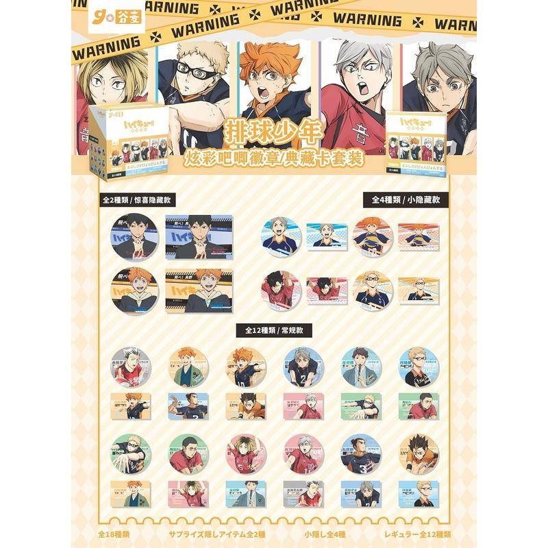 Haikyuu!! Huy hiệu Hộp mù - Ghim 75MM, Thẻ nhân vật, Móc khóa và trang trí iTabag | 18 thiết kế bao gồm các phiên bản thông thường, bất ngờ và đặc biệt | Quà tặng quạt Anime
