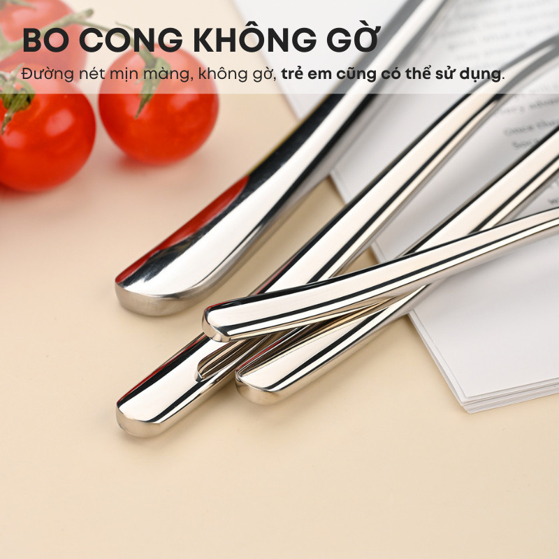 Bộ dao thìa (muỗng) nĩa inox 304 KooBee dùng cho khách sạn - Bộ dụng cụ bàn ăn MoonLight cao cấp sang trọng | 214