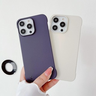 Ốp điện thoại không khung nhựa cứng màu kẹo cho iPhone 16 15 14 Plus 13 12 11 Pro XS Max XR X Cover